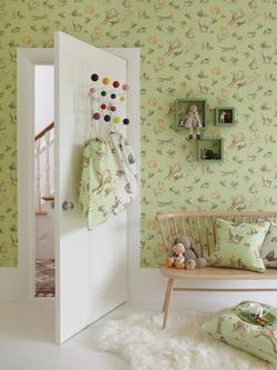Osborne & Little Quentin's Menagerie Wallpaper - view 2, Pistachio W6063-01