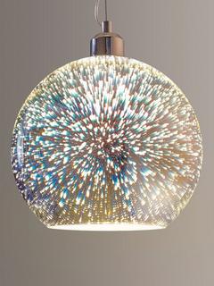 John Lewis Oberon Holographic Pendant Ceiling Light, Multi