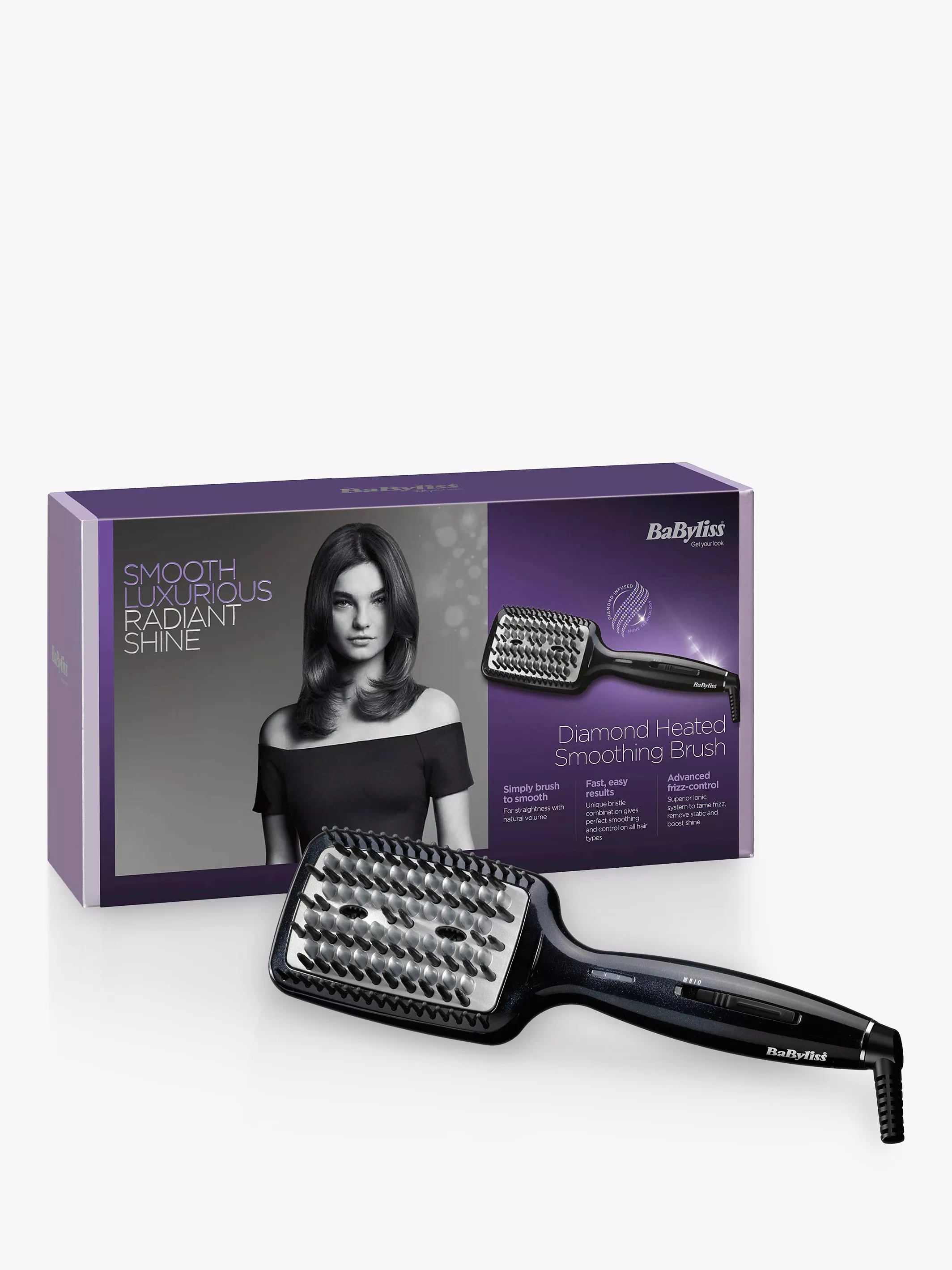 Babyliss diamond straightener brush best sale