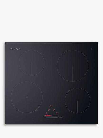 Fisher & Paykel CI604CTB1 Induction Hob, Black, Black Glass