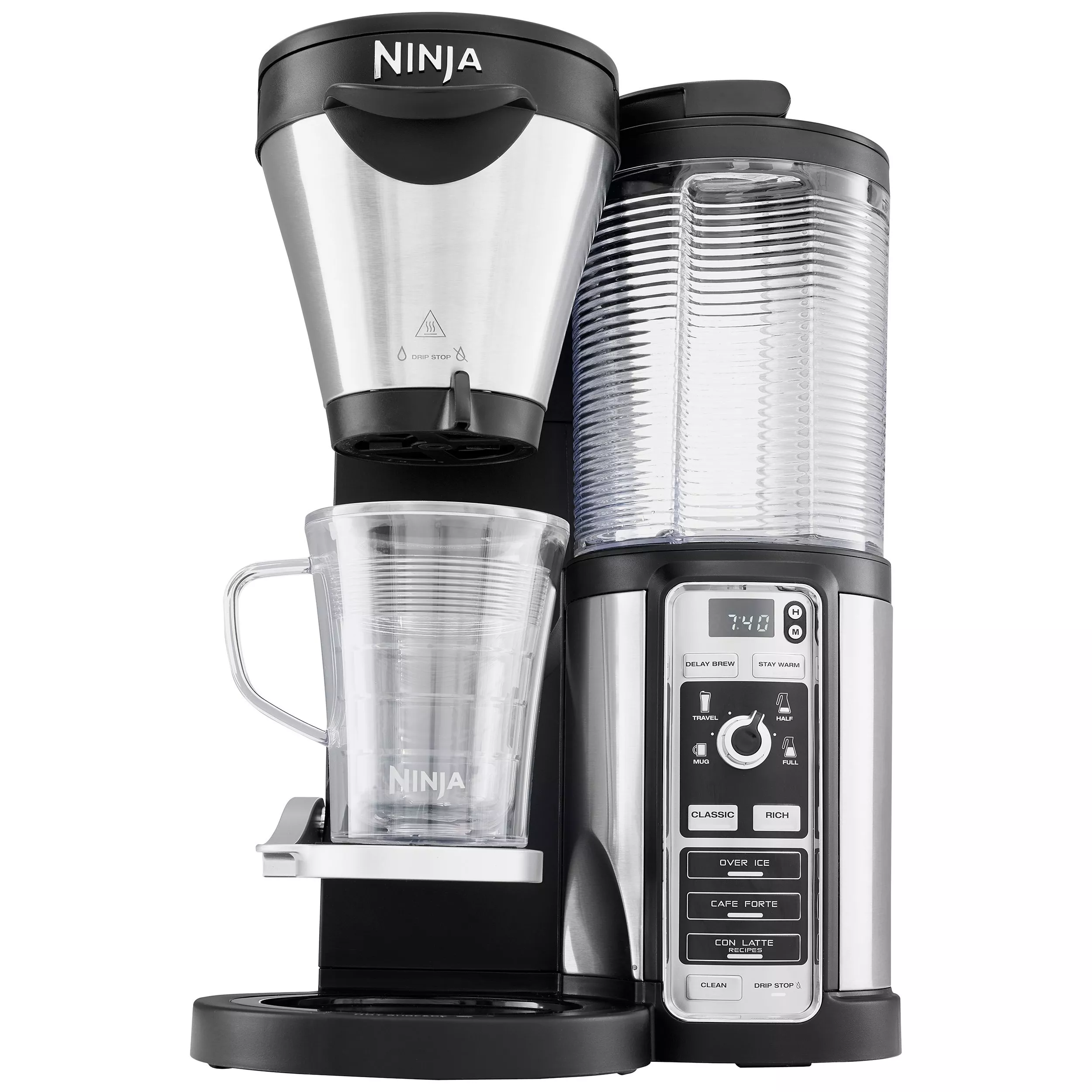 Ninja cf091 coffee bar brewer with glass carafe hotsell