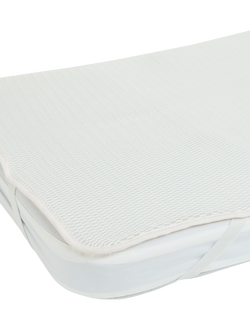 Chicco Night Breeze Bedside Crib Mattress Topper, White, White