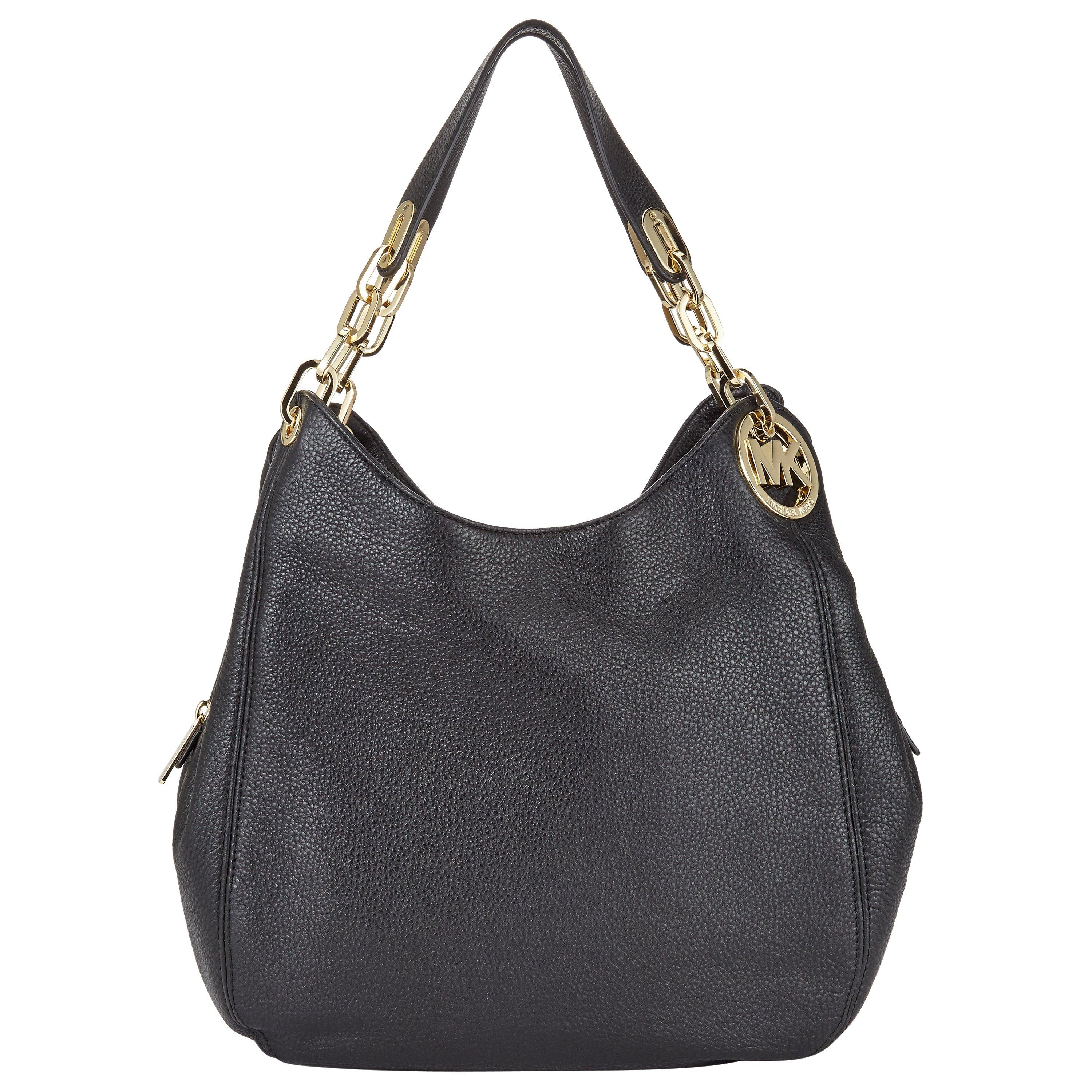 Michael kors fulton large shoulder bag black hotsell