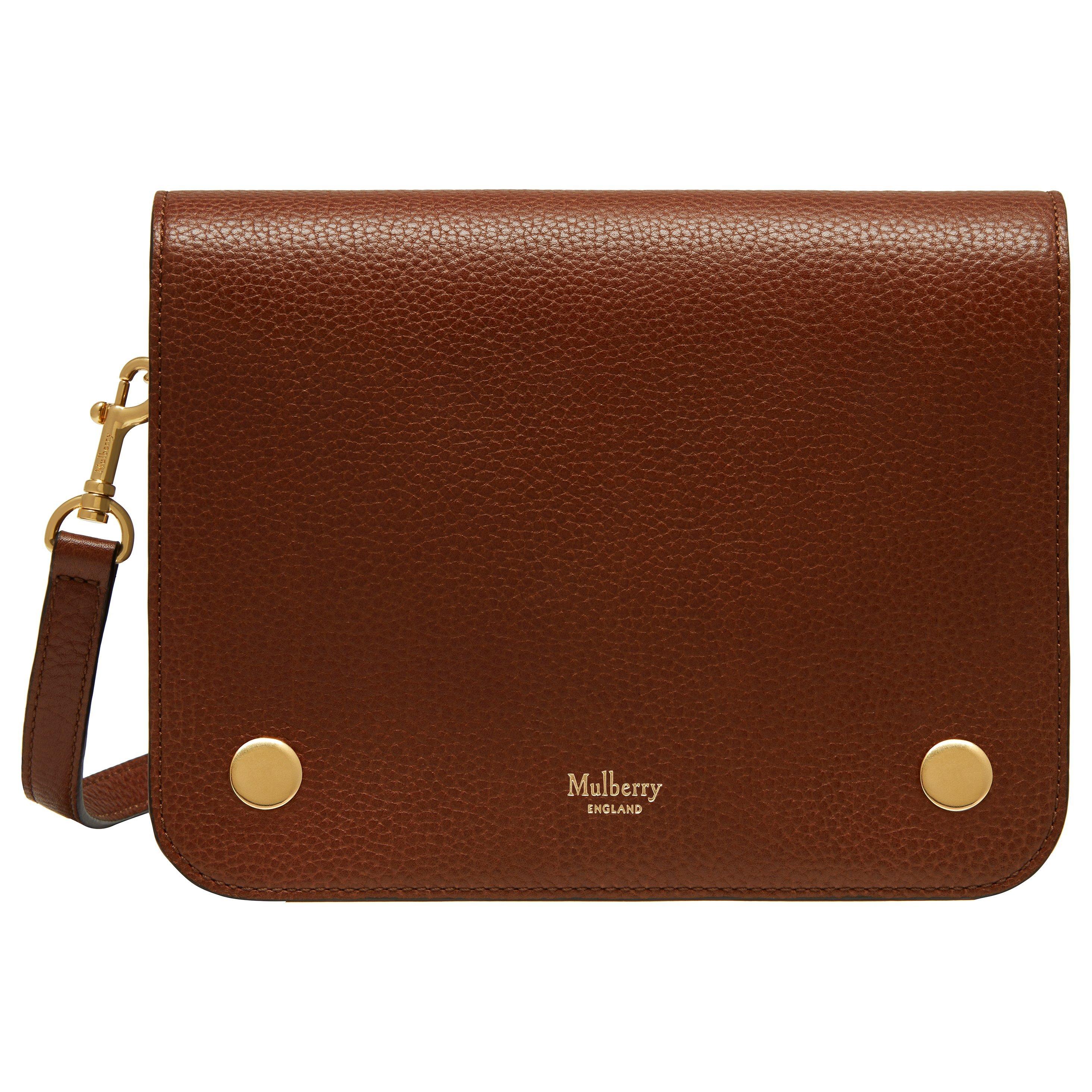 Mulberry Clifton Small Classic Grain Cross Body Bag, Oak