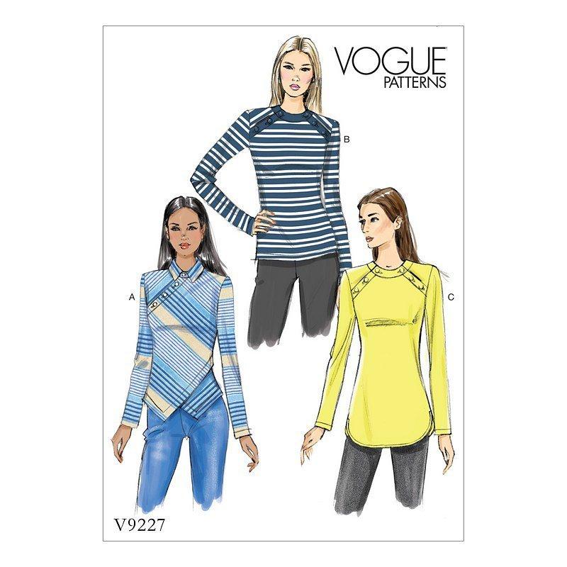 Vogue Women's Top Sewing Pattern, 9227
