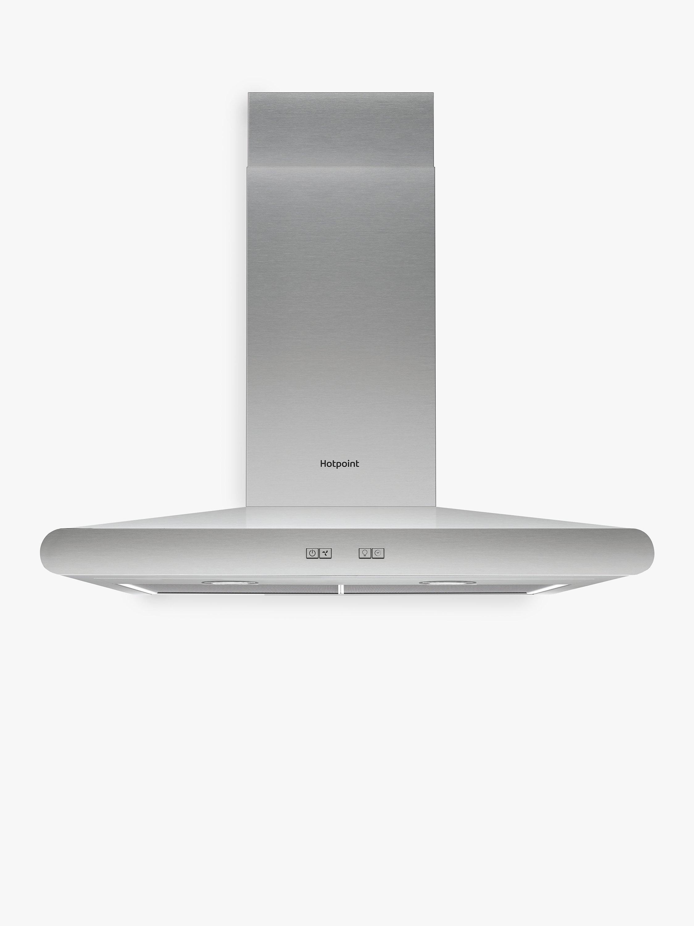 Hotpoint PHC7.7FLBIX Chimney Cooker Hood, Stainless Steel