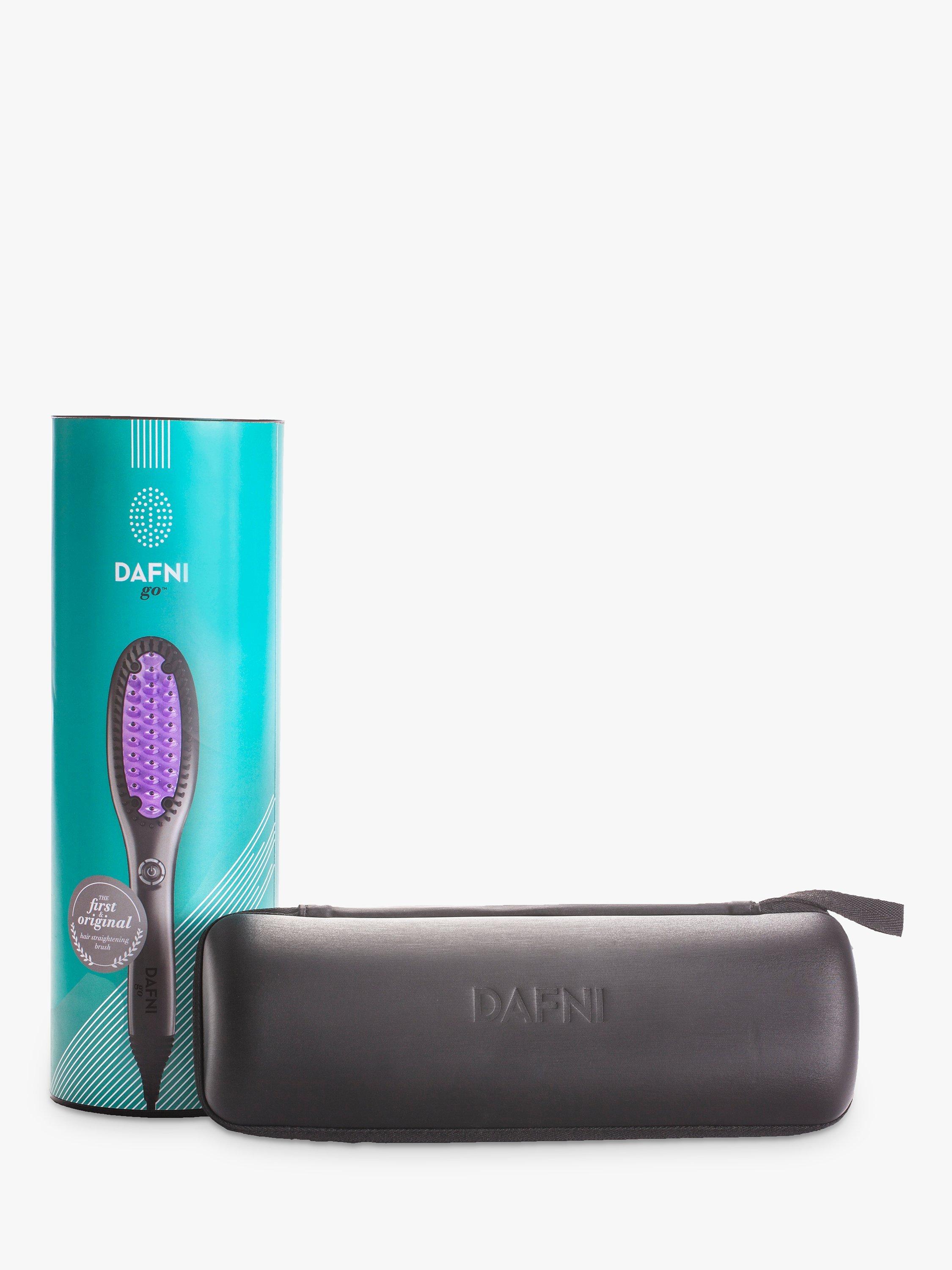 DAFNI Go Straight Hair Straightening Brush, Black