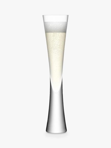 LSA International Moya Flutes & Champagne Bucket, Set of 12 - view 2, Clear