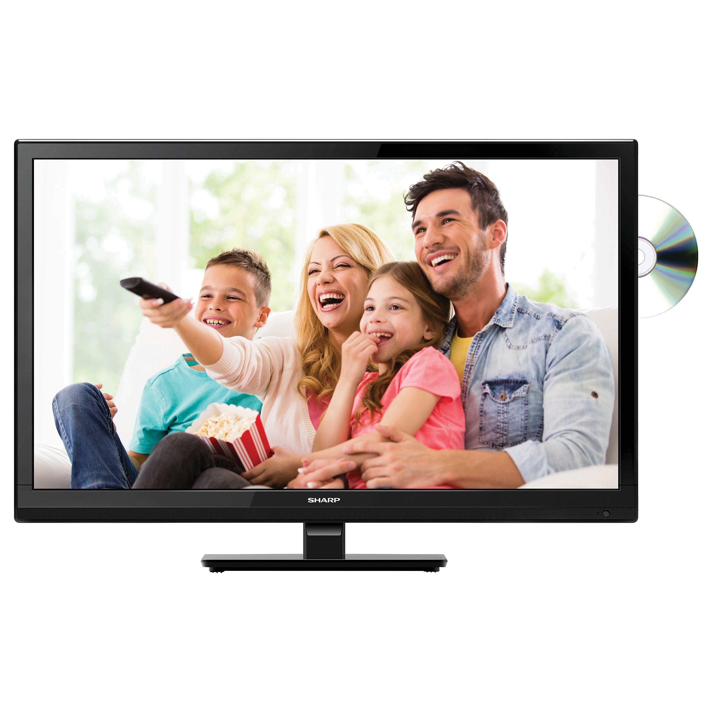 Sharp LC24DHF4011K LED HD Ready 720p TV/DVD Combi, 24" with Freeview HD
