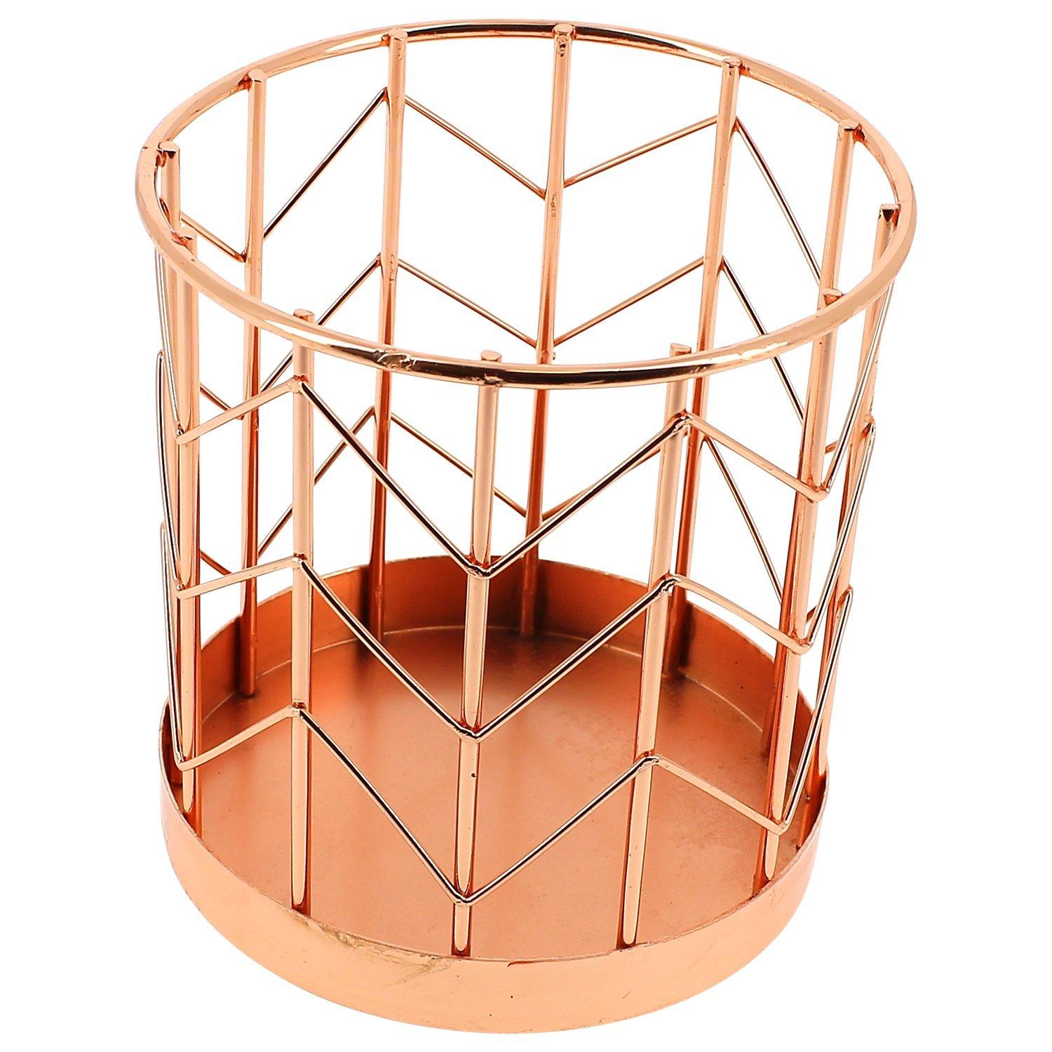 John Lewis & Partners Rose Gold Pen Pot