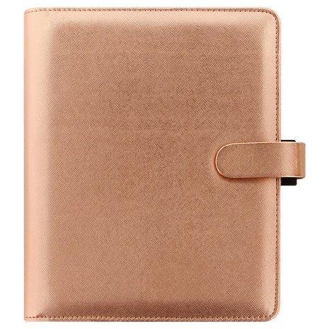 Filofax Saffiano A5 Personal Organiser, Rose Gold
