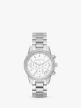 Michael Kors Women's Bryant Crystal Date Chronograph Bracelet Strap Watch