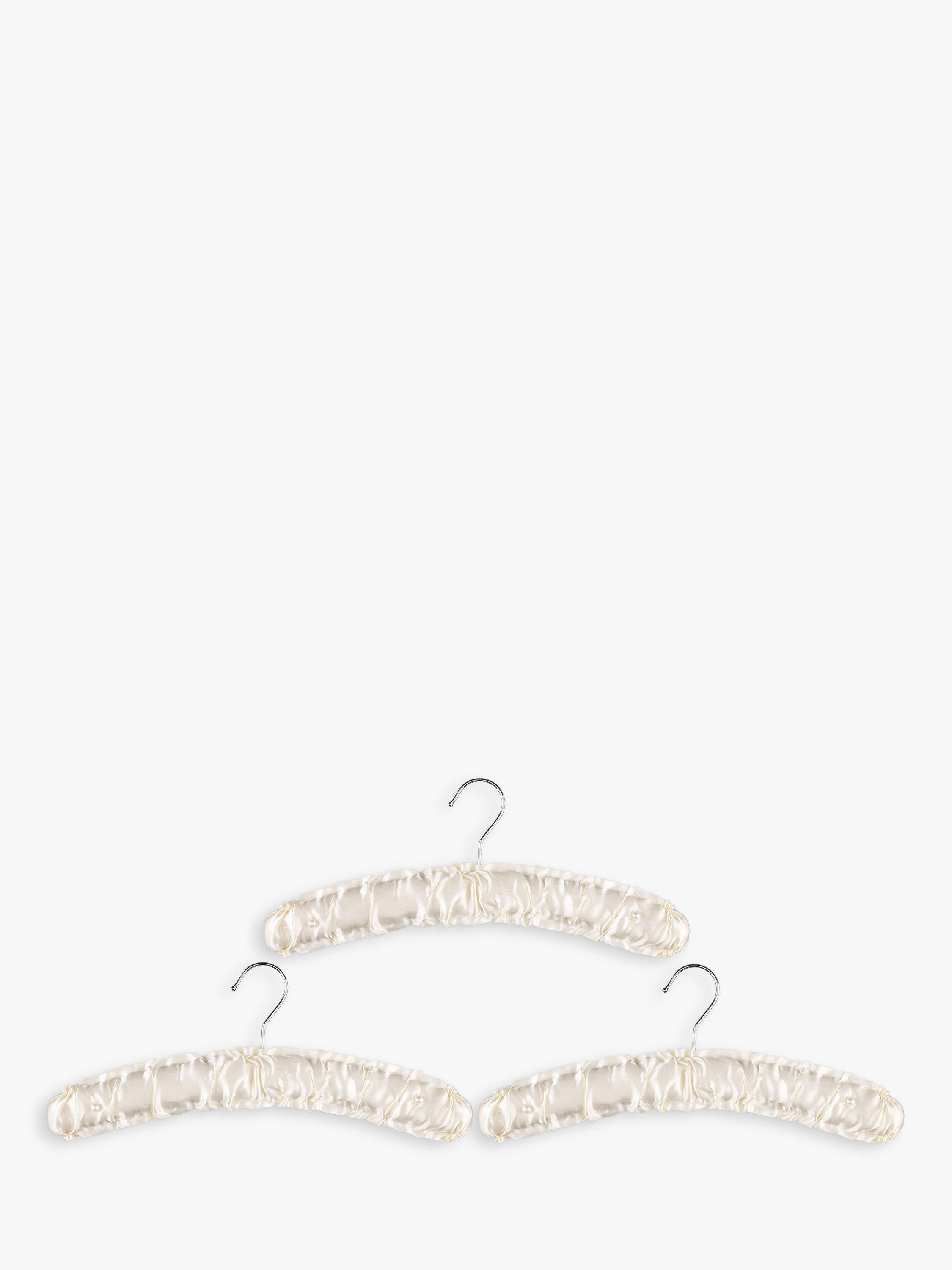John Lewis Satin Hangers, Pack of 3