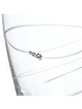 Dartington Crystal Rhumba Barrel Vase, Medium, H23cm, Clear