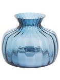 Dartington Crystal Cushion Medium Posy Vase, H14.5cm, Optic Ink