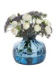 Dartington Crystal Cushion Medium Posy Vase, H14.5cm, Optic Ink