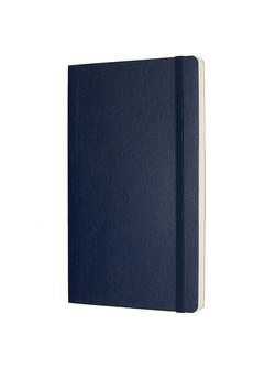 Moleskine Large Soft Cover Plain Notebook - view 2, Sapphire