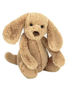 Jellycat Bashful Puppy Soft Toy, Medium, Toffee