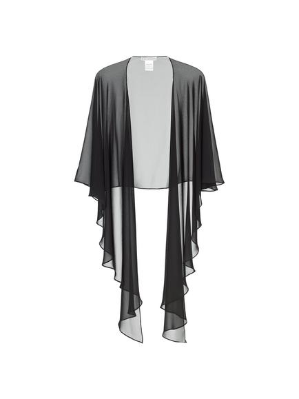 Gina Bacconi Chiffon Shawl, Black