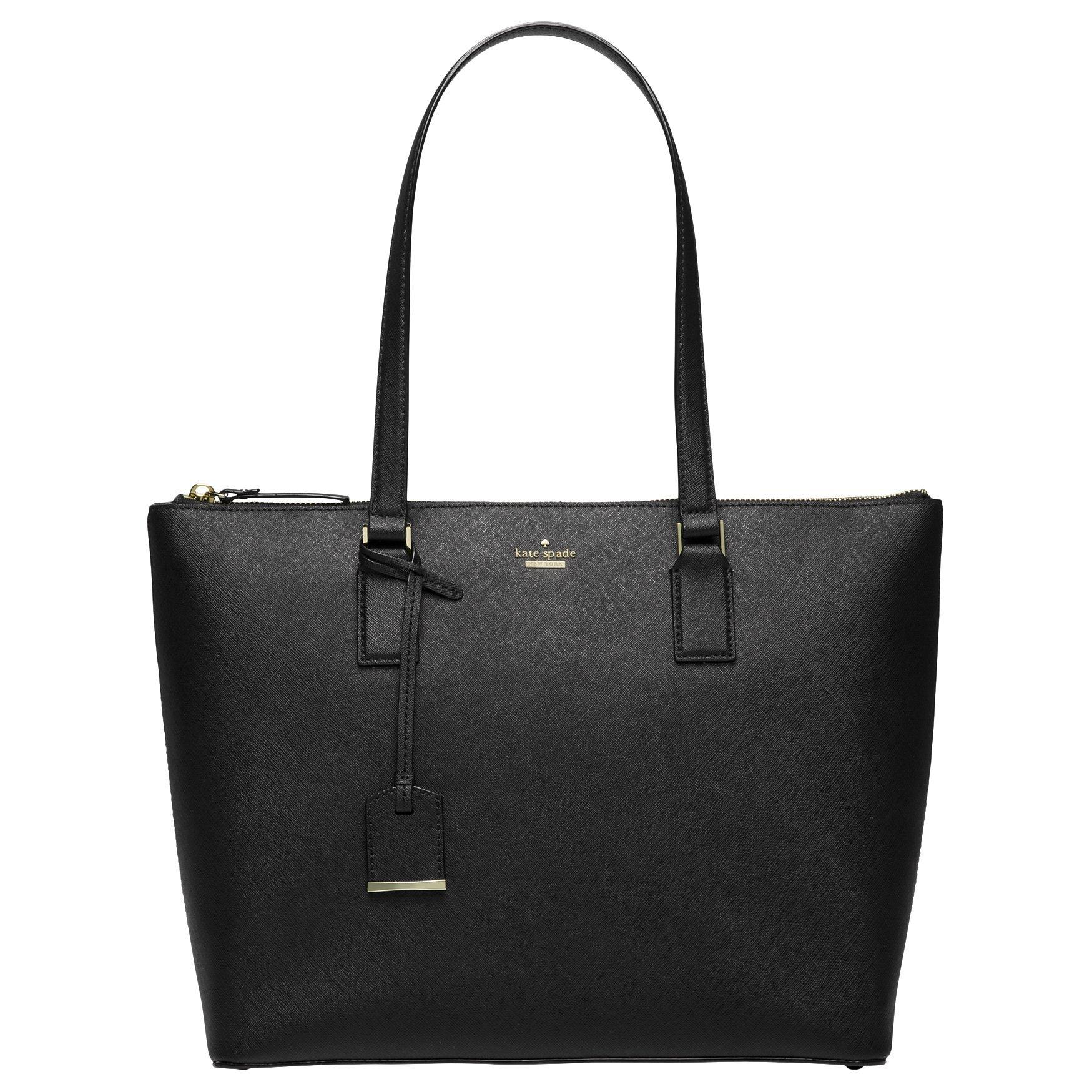 kate spade new york Cameron Street Lucie Leather Shoulder Bag, Black