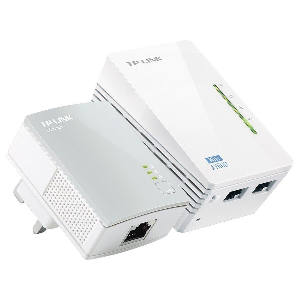 TP-LINK 300Mbps AV600 Powerline Extender Starter Wi-Fi Kit, TL-WPA4220 KIT V1.20