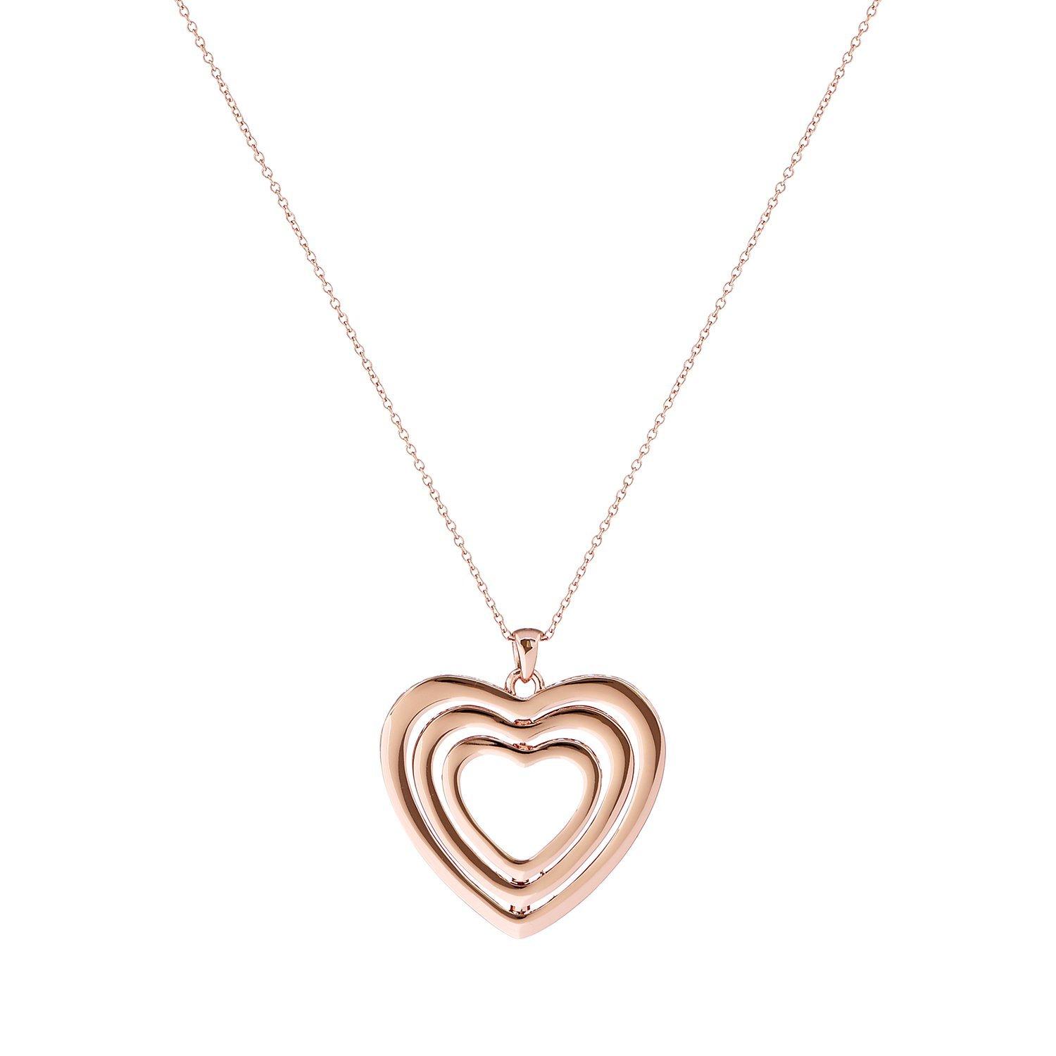Ted Baker Helinna Swarovski Crystal Spinning Heart Pendant Necklace
