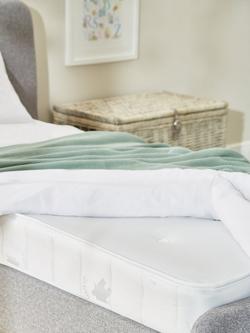 John Lewis 15cm Deep Open Spring Bunk Bed Kids' Mattress, Medium, Single - view 2, White