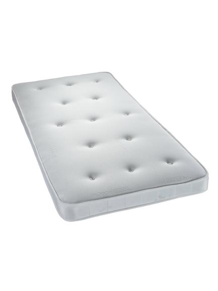 John Lewis 15cm Deep Open Spring Bunk Bed Kids' Mattress, Medium, Single, White