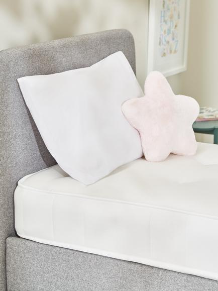 John Lewis Hampshire Wool Pocket Spring Kids' Mattress, Medium, Single - view 2, White