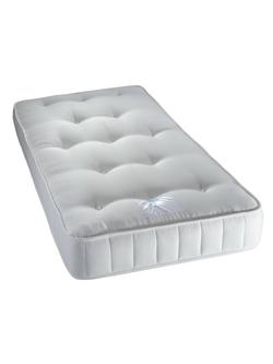 John Lewis Hampshire Wool Pocket Spring Kids' Mattress, Medium, Single, White