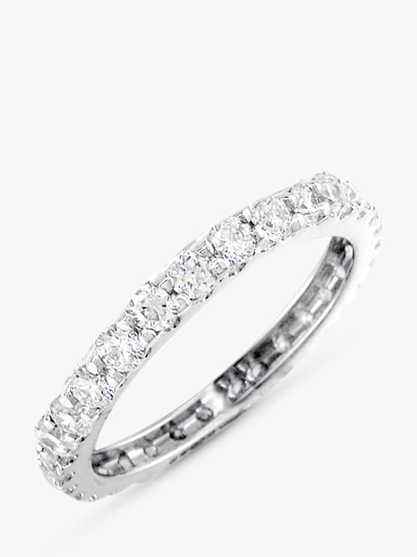 E.W Adams 1.40ct Platinum Diamond Full Eternity Ring, M