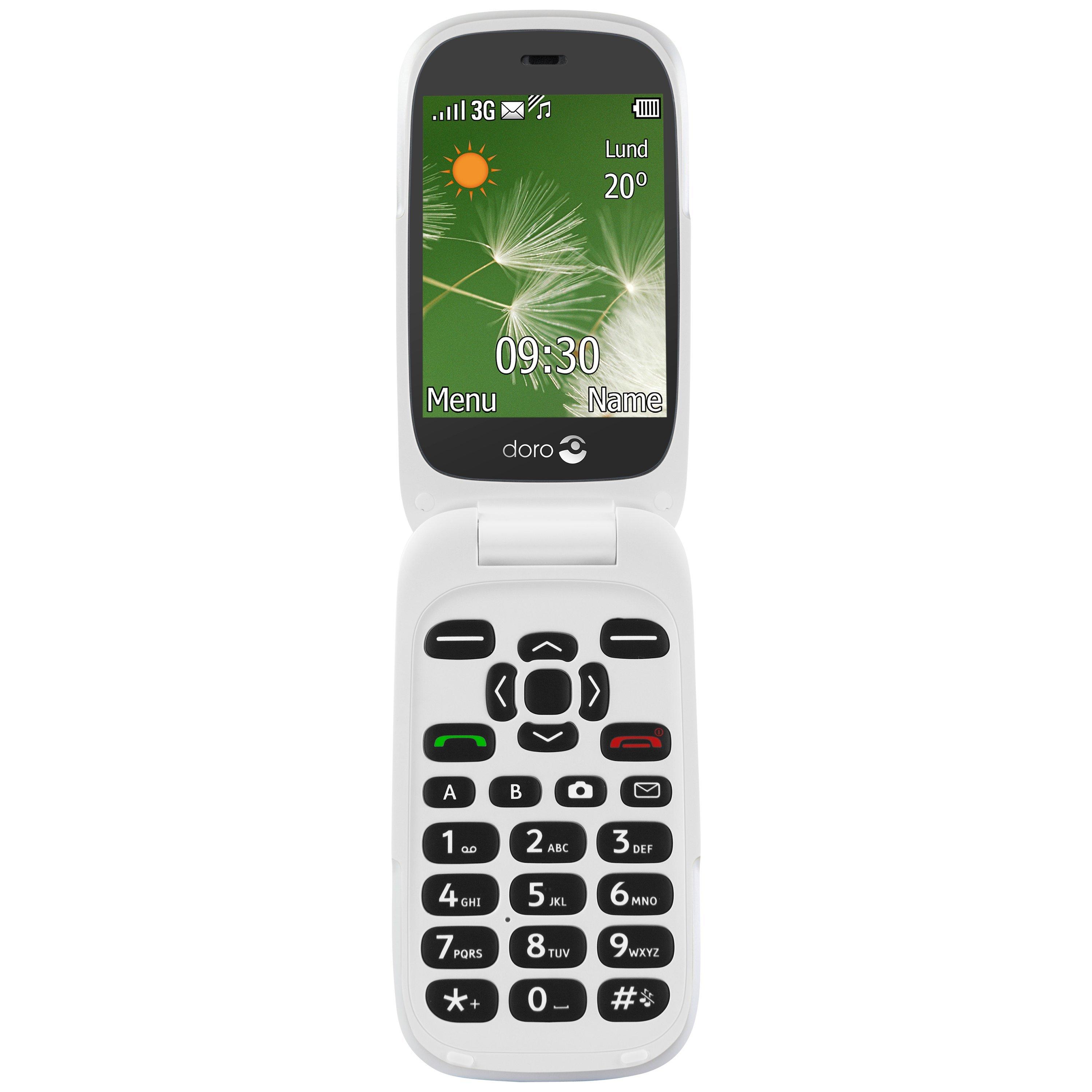 Vodafone Doro 6520 Smartphone, Android, 2.8", Pay As You Go (£10 Top Up Included), 75MB