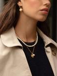 Dower & Hall Pearlicious Disc and Pearl Pendant Necklace