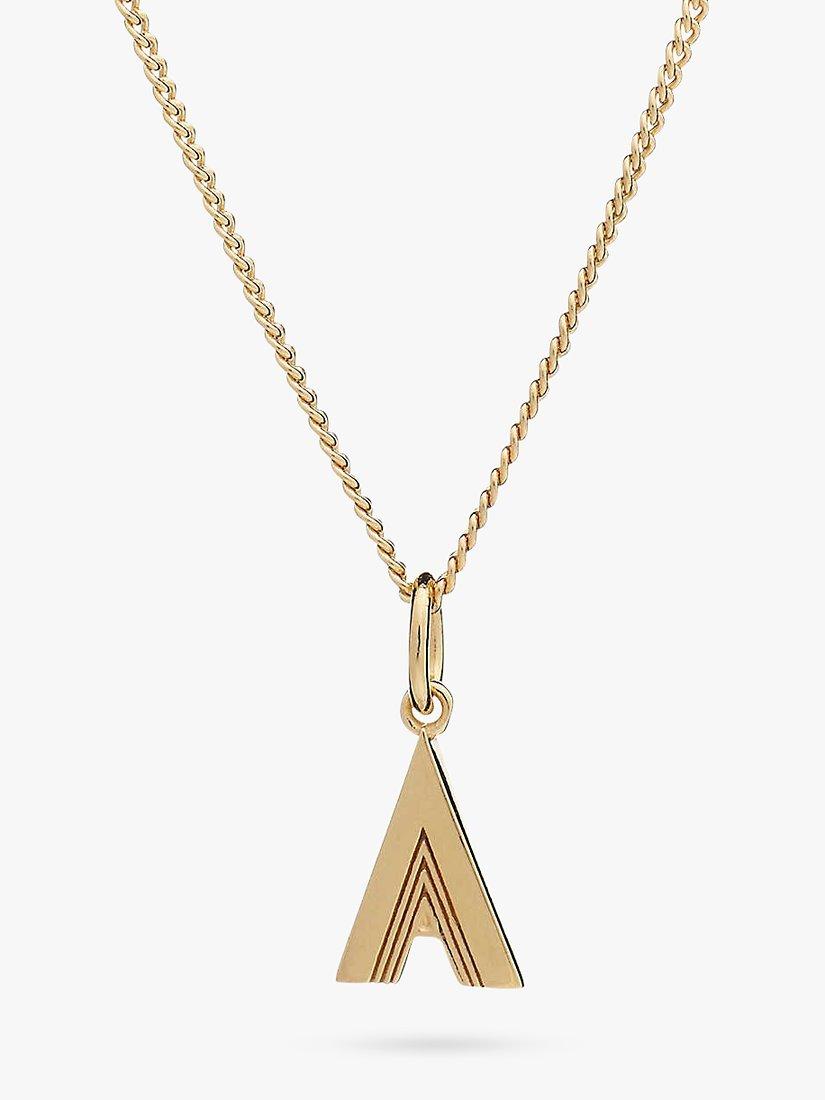 Rachel Jackson London Initial Pendant Necklace, A