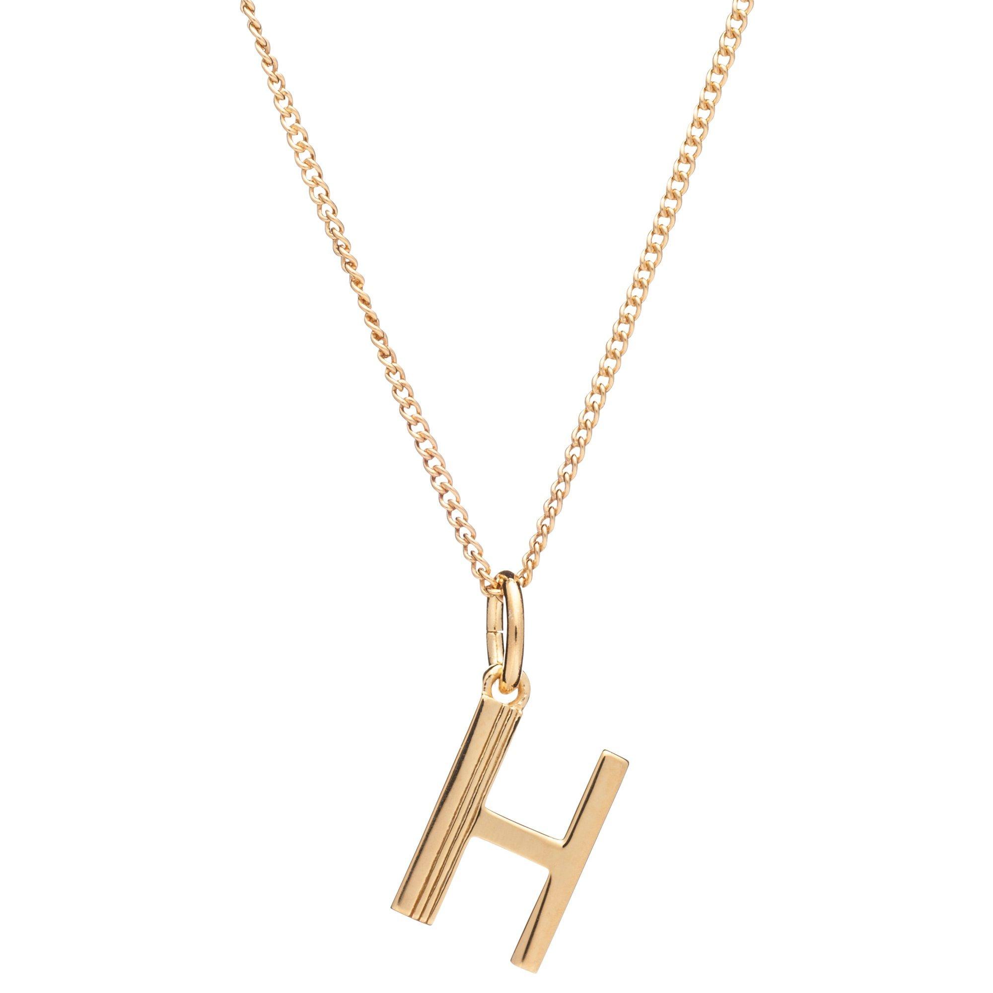 Rachel Jackson London Initial Pendant Necklace, H