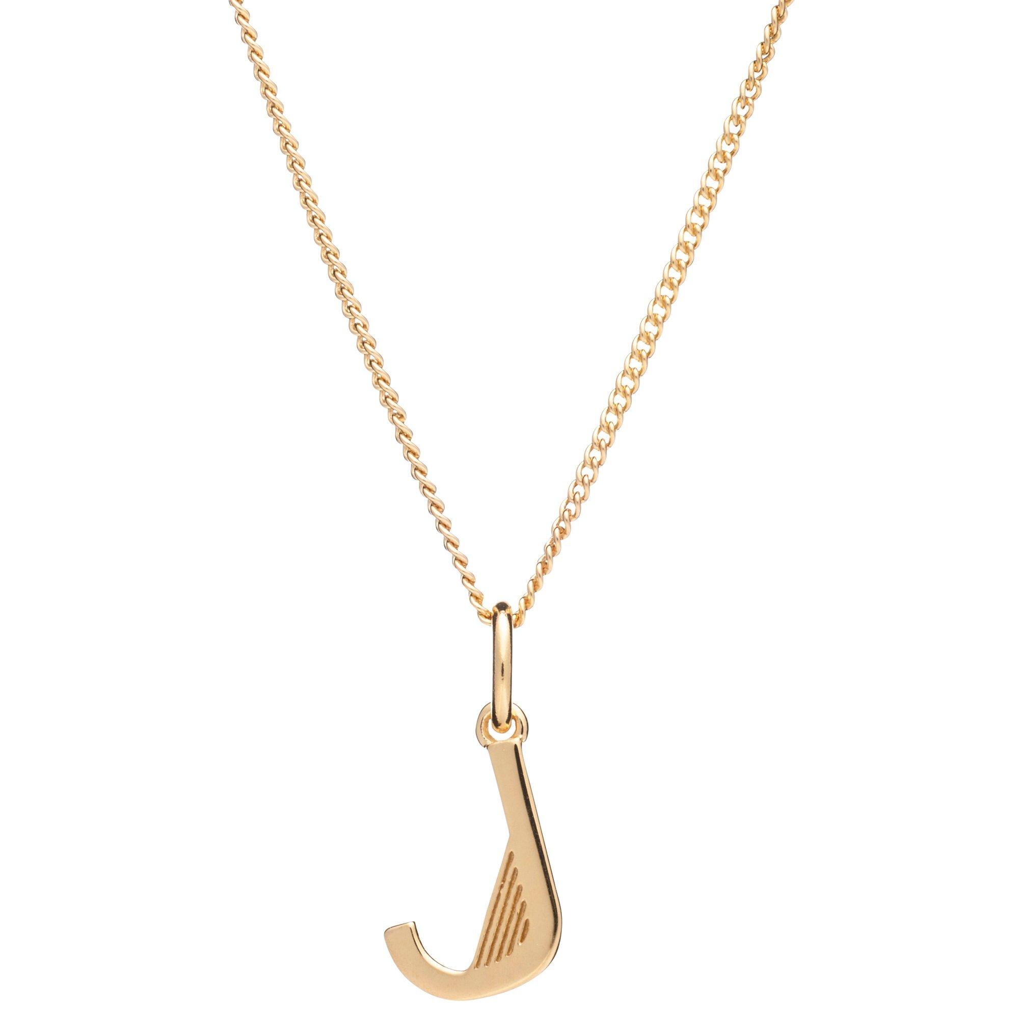 Rachel Jackson London Initial Pendant Necklace, J
