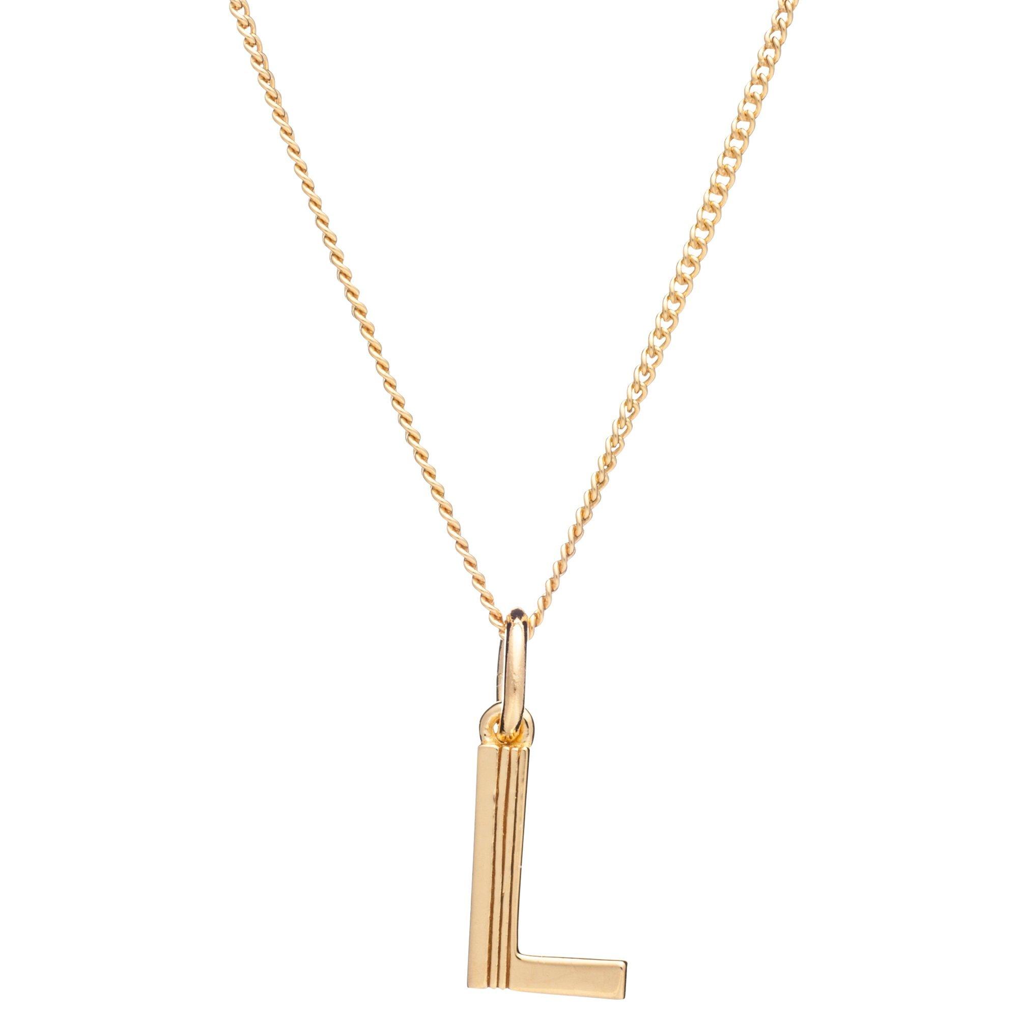 Rachel Jackson London Initial Pendant Necklace, L