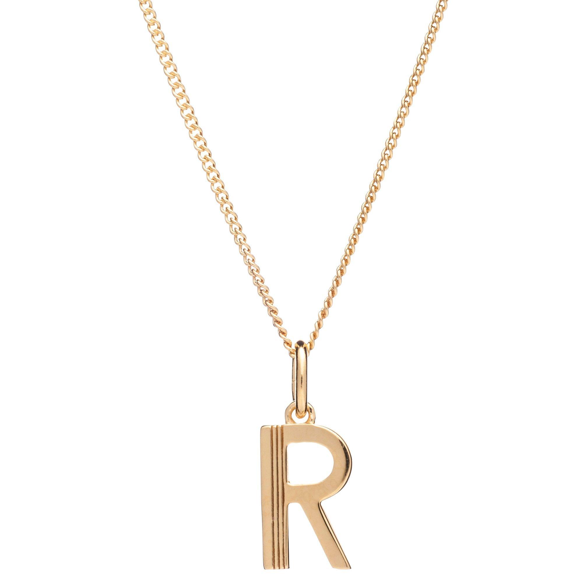 Rachel Jackson London Initial Pendant Necklace, R