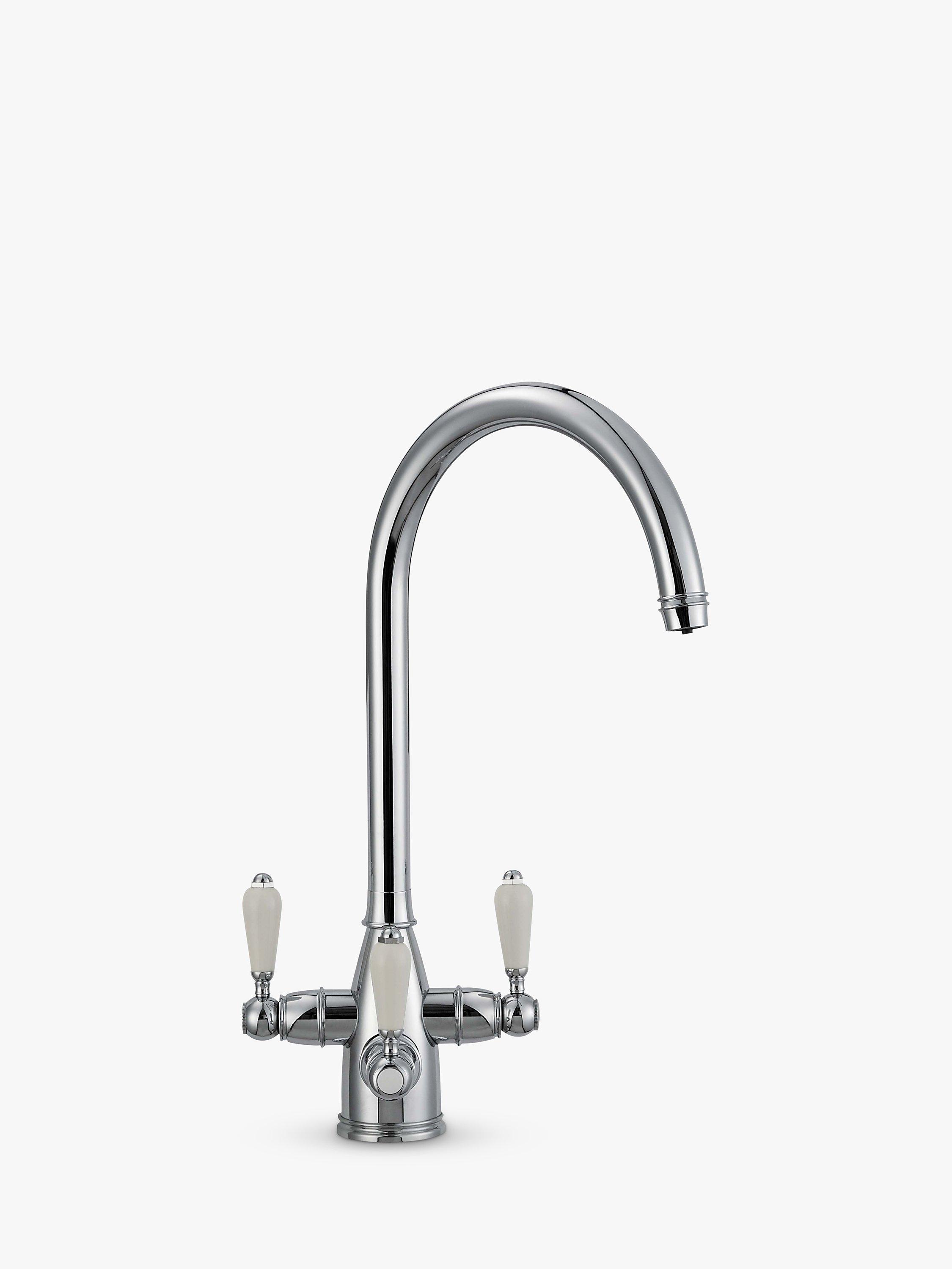 Franke Filter Flow 3 Lever Kitchen Mixer Tap, Corinthian Chrome
