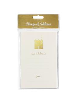 Art File New Address Cards, Pack of 10, White