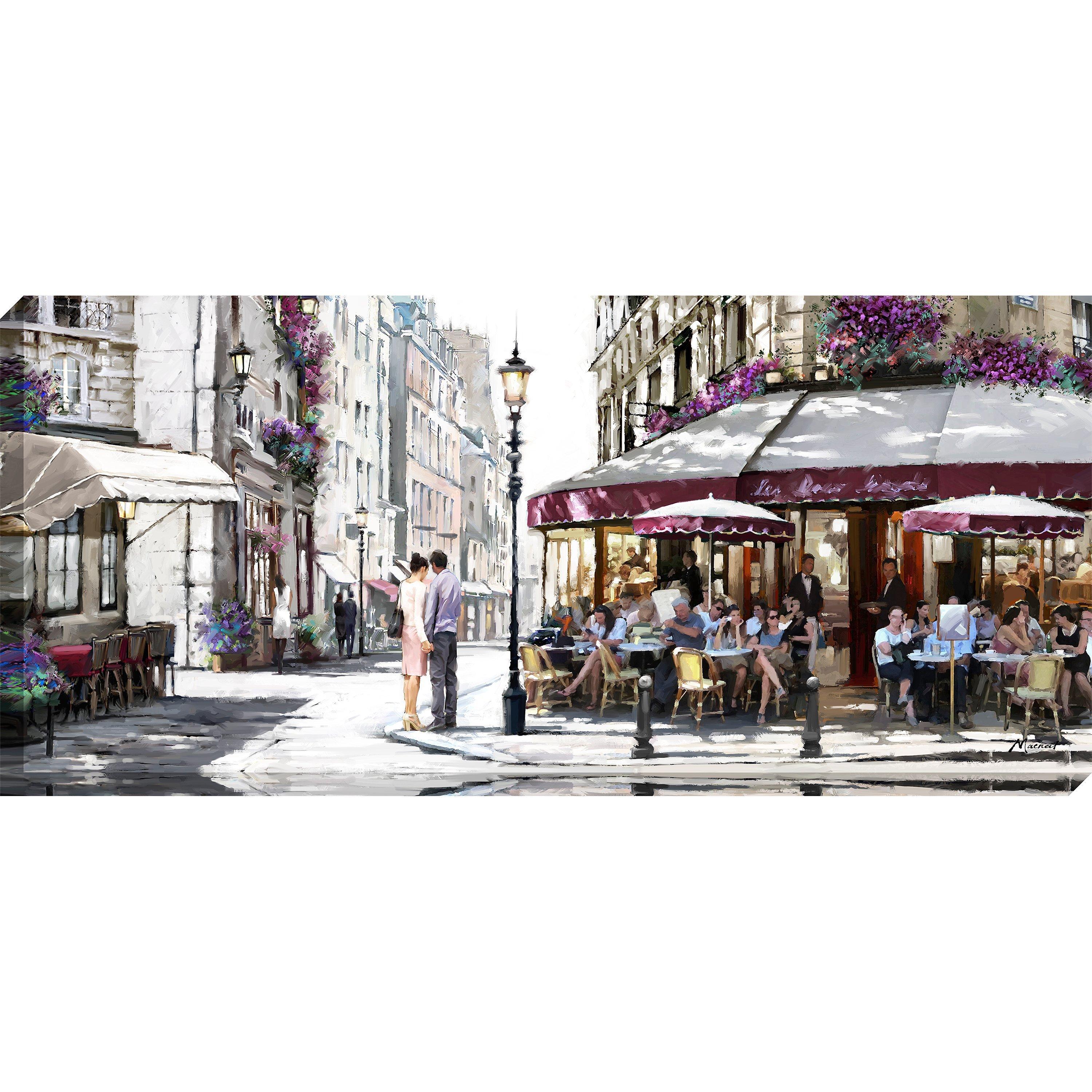 Richard Macneil - Cafe In Paris Canvas Print, 135 x 60cm