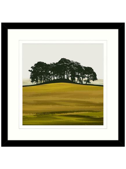 John Lewis Jacky Al-Samarraie 'Coupar Angus Perthshire' Framed Print, 54 x 54cm, Green/Multi