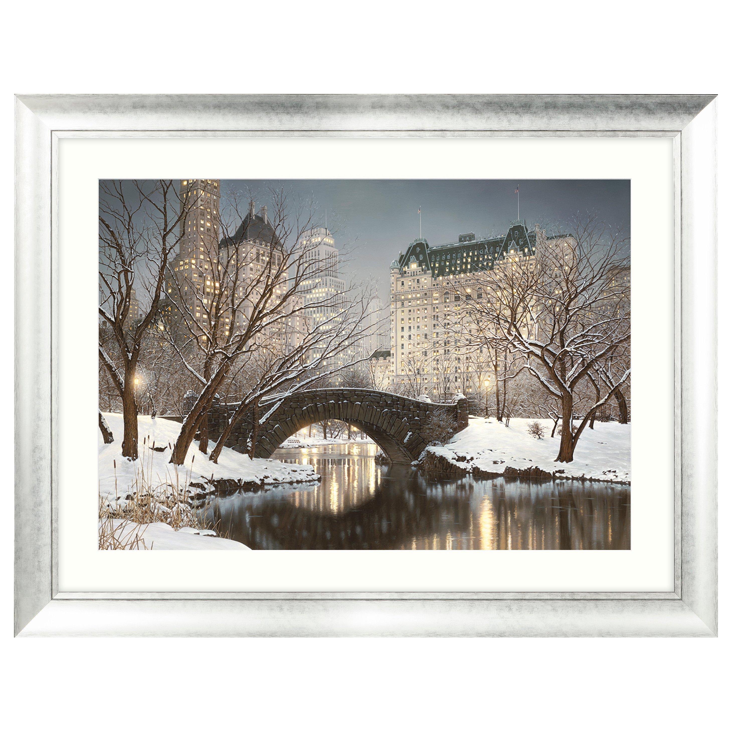 Rod Chase - Winter Central Park Framed Print, 86 x 112cm