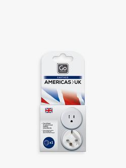 Go Travel US-UK Adaptor, White