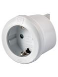 Go Travel Visitor EU to UK Adaptor, White