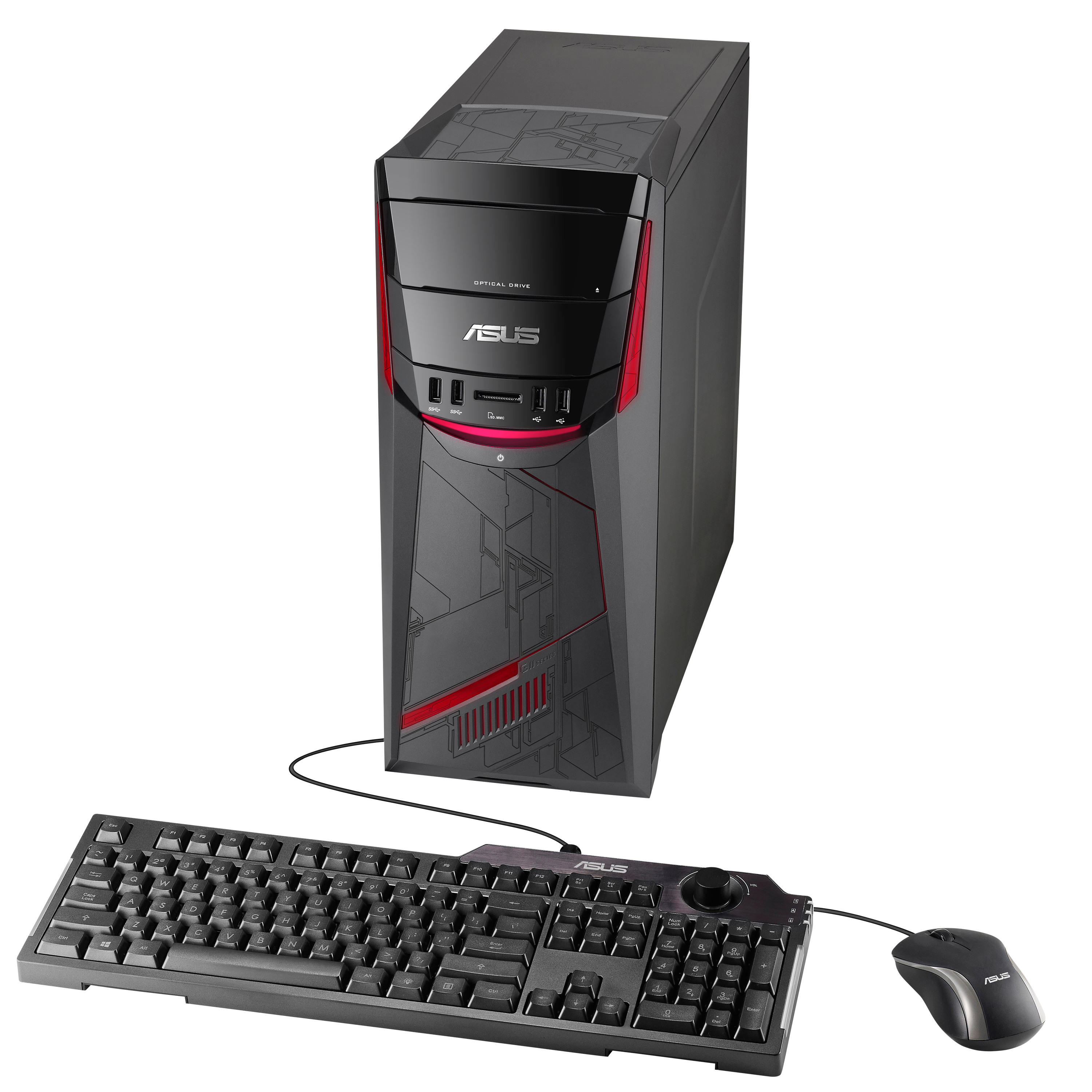 ASUS G11CD Gaming Tower PC, Intel Core i5, 8GB RAM, 2TB HDD, NVIDIA GTX 1050, Black