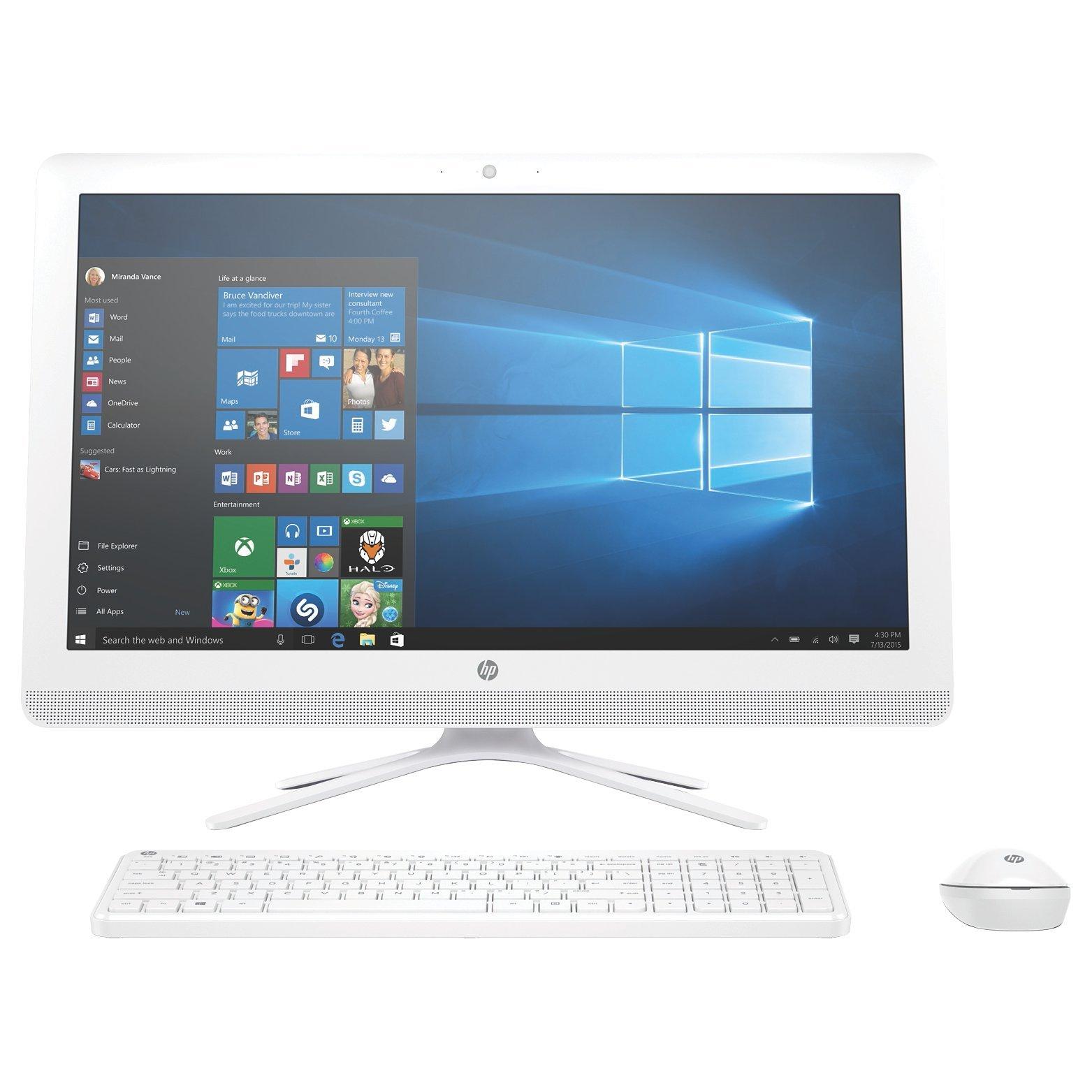 HP 24 All-in-One Desktop PC, Intel Pentium, 8GB RAM, 1TB, 23.8" Full HD