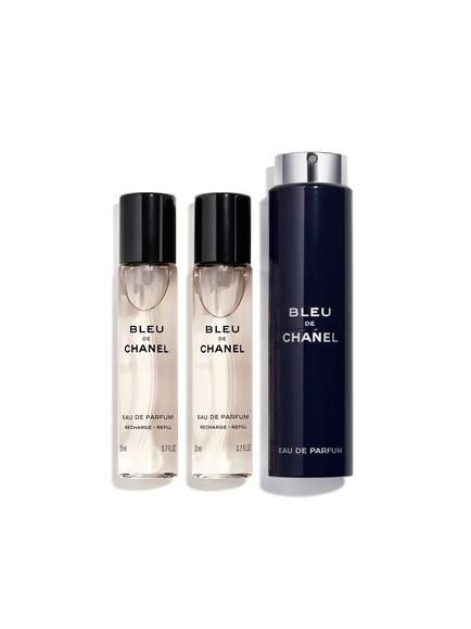 CHANEL Bleu De CHANEL Eau de Parfum Refillable Travel Spray, 3 x 20ml, 