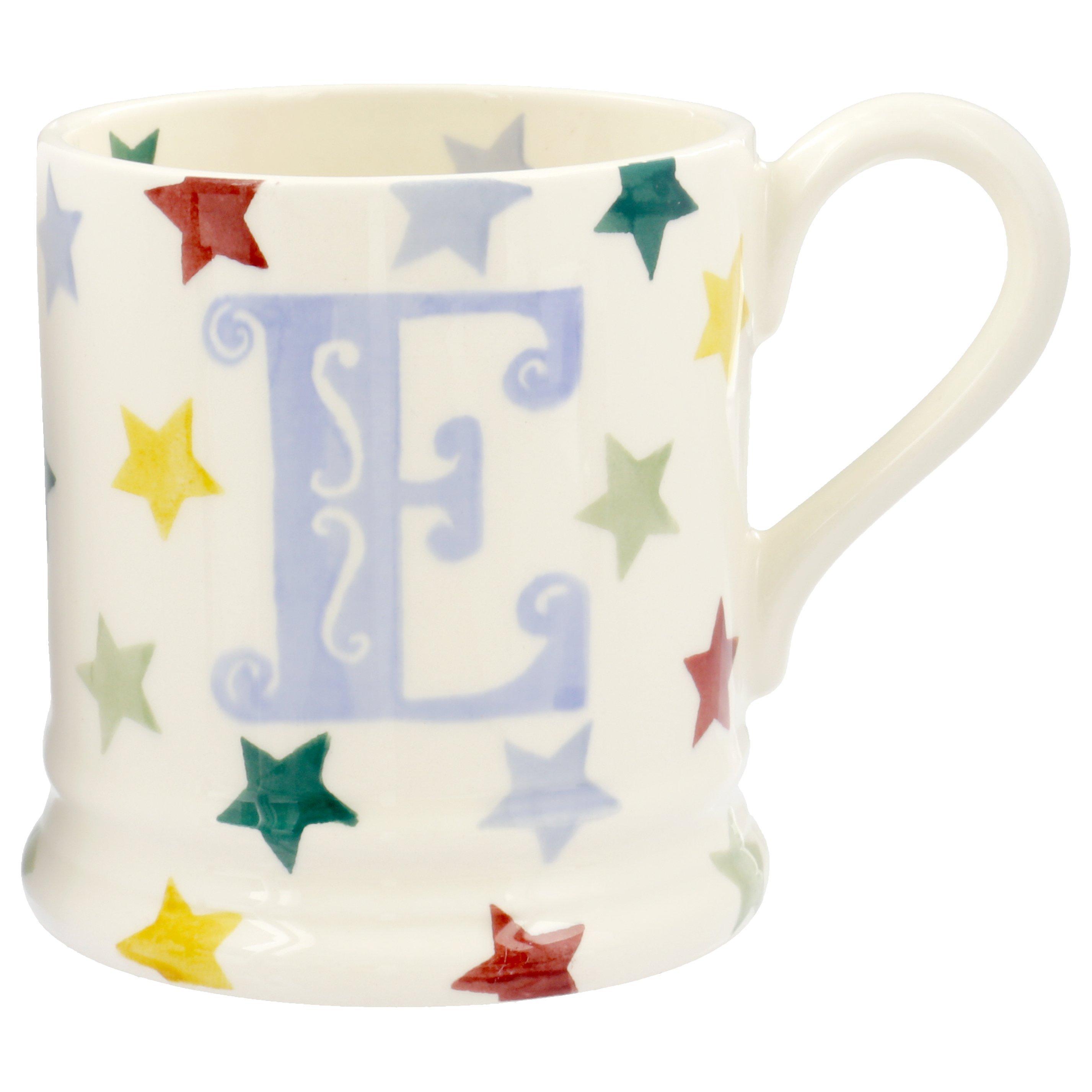 Emma Bridgewater Polka Stars Alphabet Mug, E, 310ml