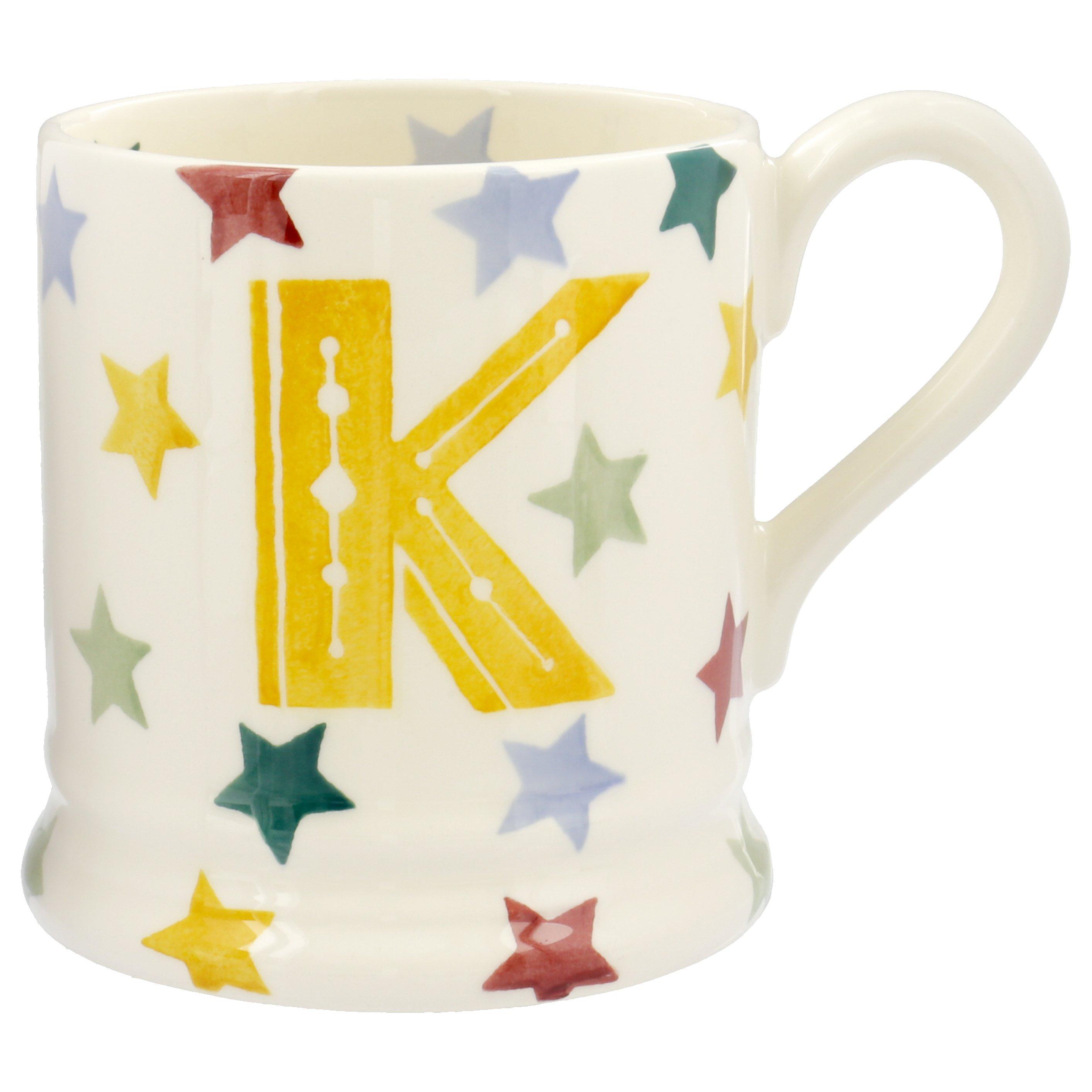 Emma Bridgewater Polka Stars Alphabet Mug, K, 310ml